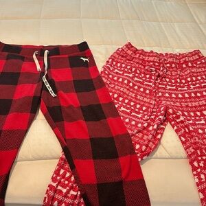 Victoria’s Secret pink Christmas pajamas
